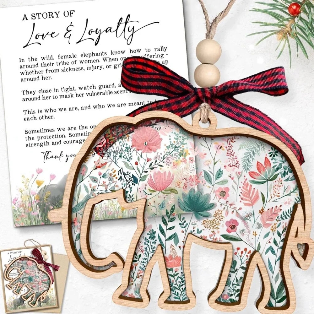 Elephant Ornaments - Elephant Gifts for Women - Best Friend Friendship Gifts - Picture 1 of 1